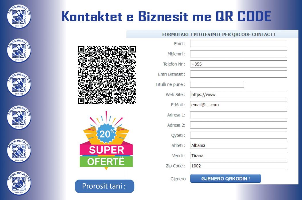 BIZNESI ME QR CODE